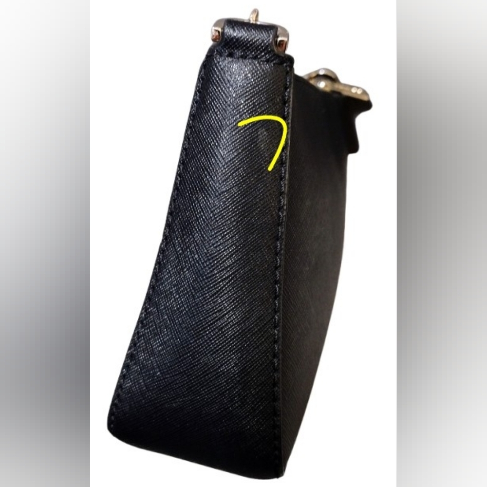 Michael Kors Jet Set Travel Medium Pouchette Crossbody Bag in Black - Picture 8 of 17